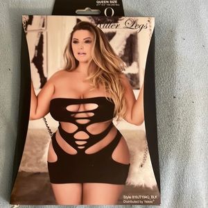 Killer legs black teddy